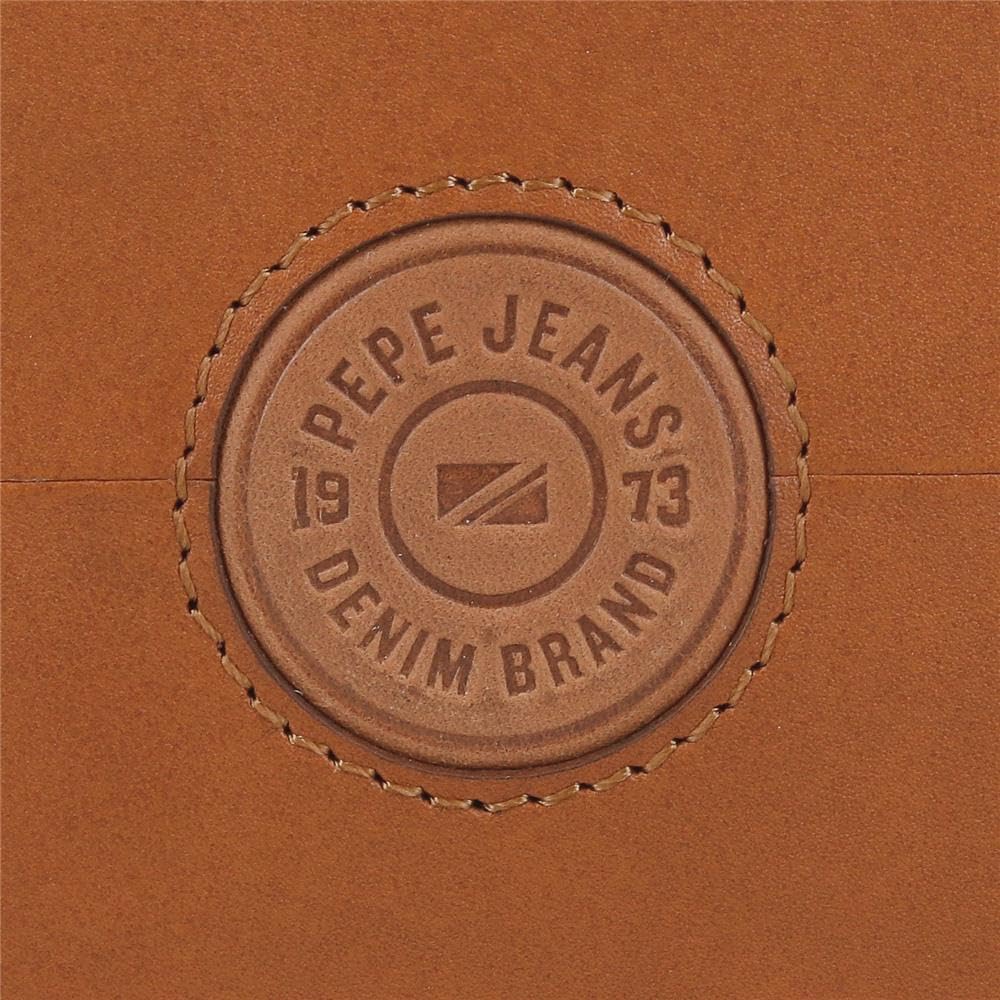 Pepe Jeans Cracker Billetero con Monedero Beige 12,5x9,5x1 cms Piel by Joumma Bags