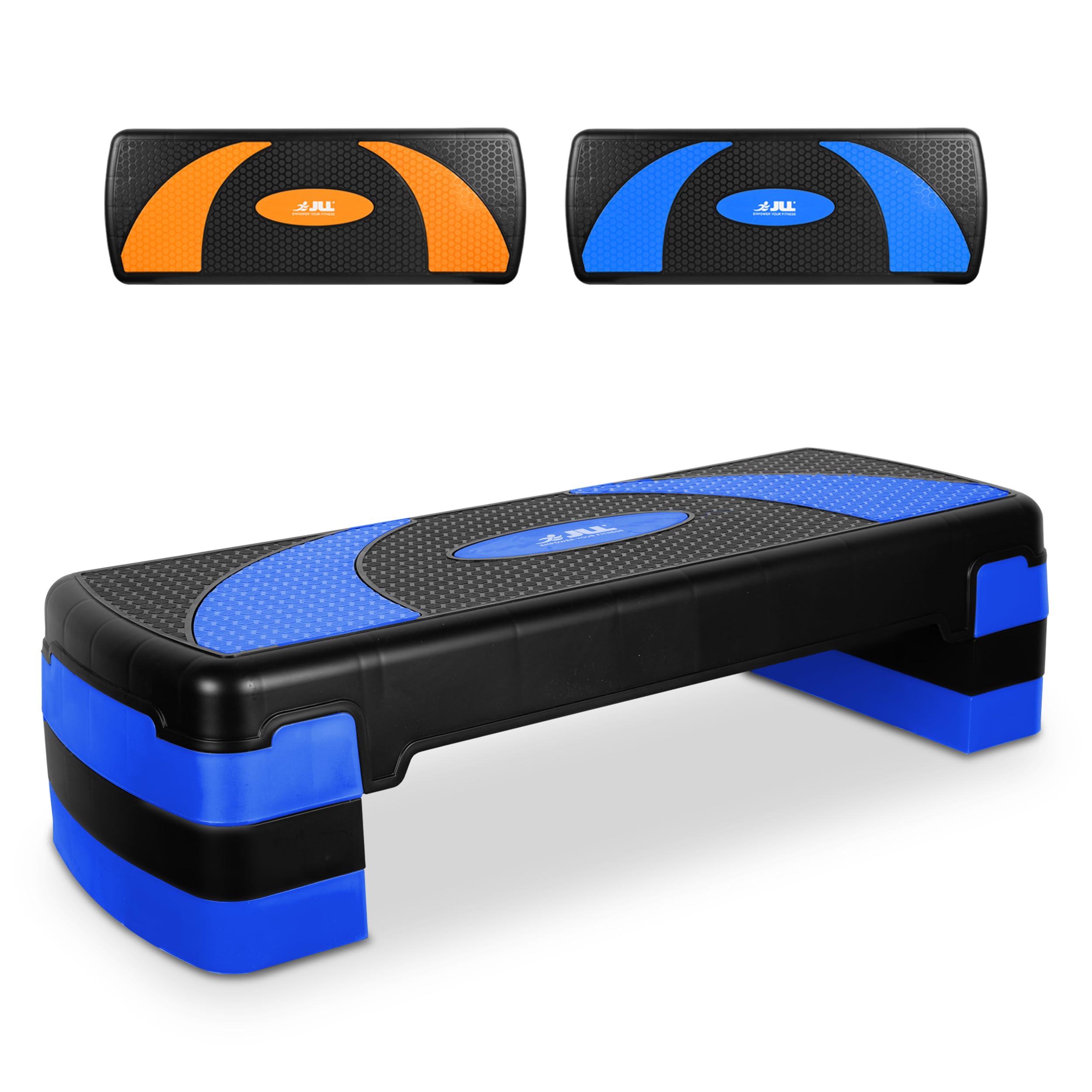 JLL Fitness Large Aerobic Step Platform with 3 Adjustable Heights Exercise Stepper for Home Gym Workouts, 81cm x 31cm x 20cm