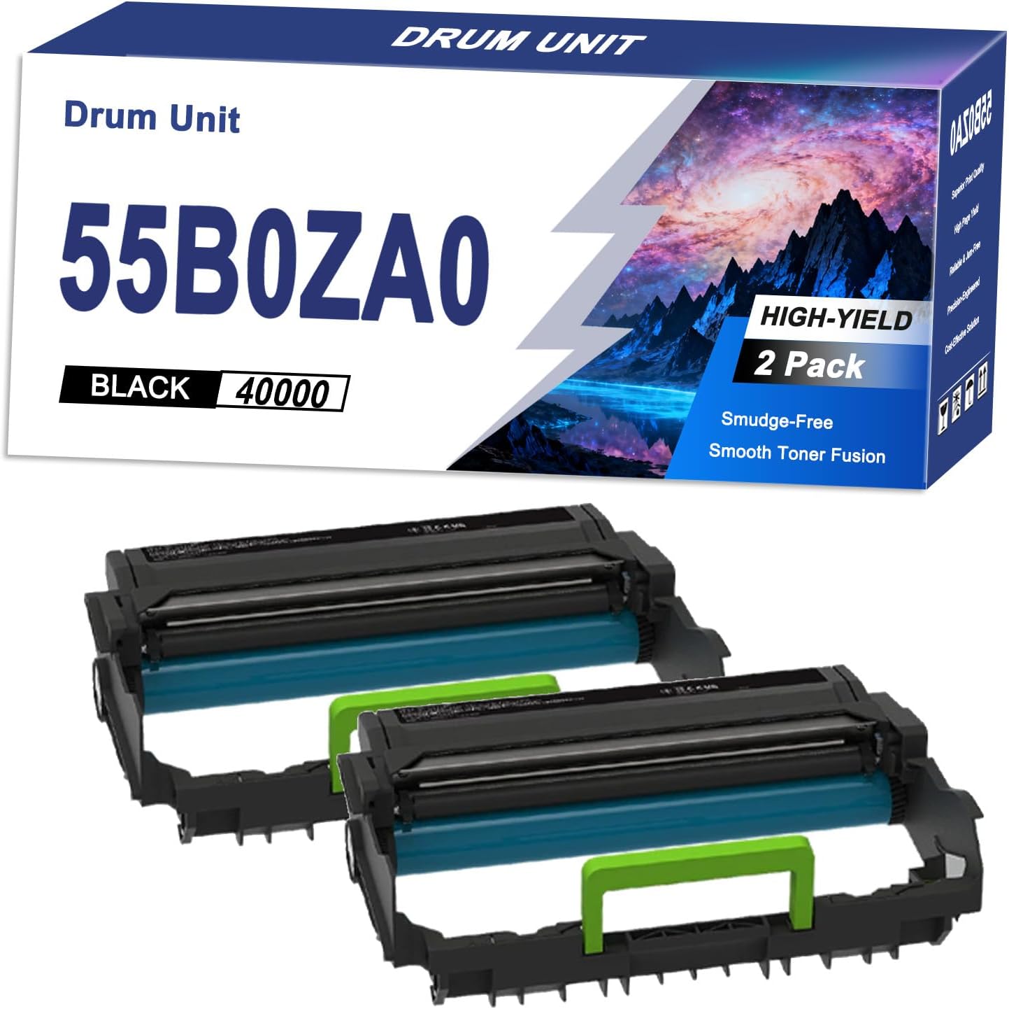 55BOZA0 ドラムユニット for Lexmark ドラムハイユース対応、MS439dnプリンターと互換性あり、高品質印刷 2s