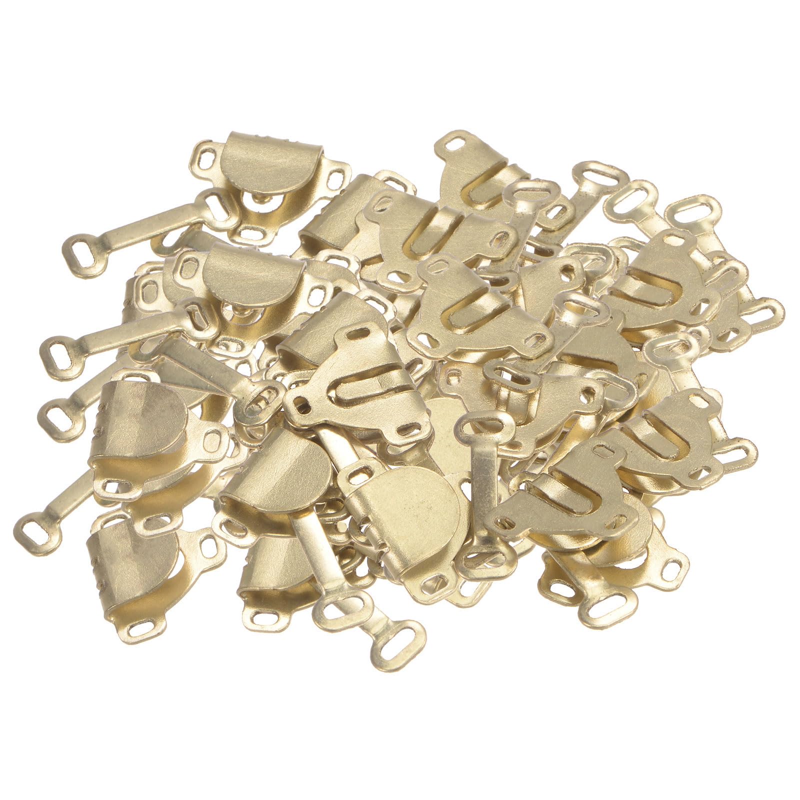 Crochets Et œillets De Couture - Lot De 40 Pièces - 16x13 Mm - Doré - Pour Soutien-gorge, Vêtements, DIY - Fermeture Métallique - 11