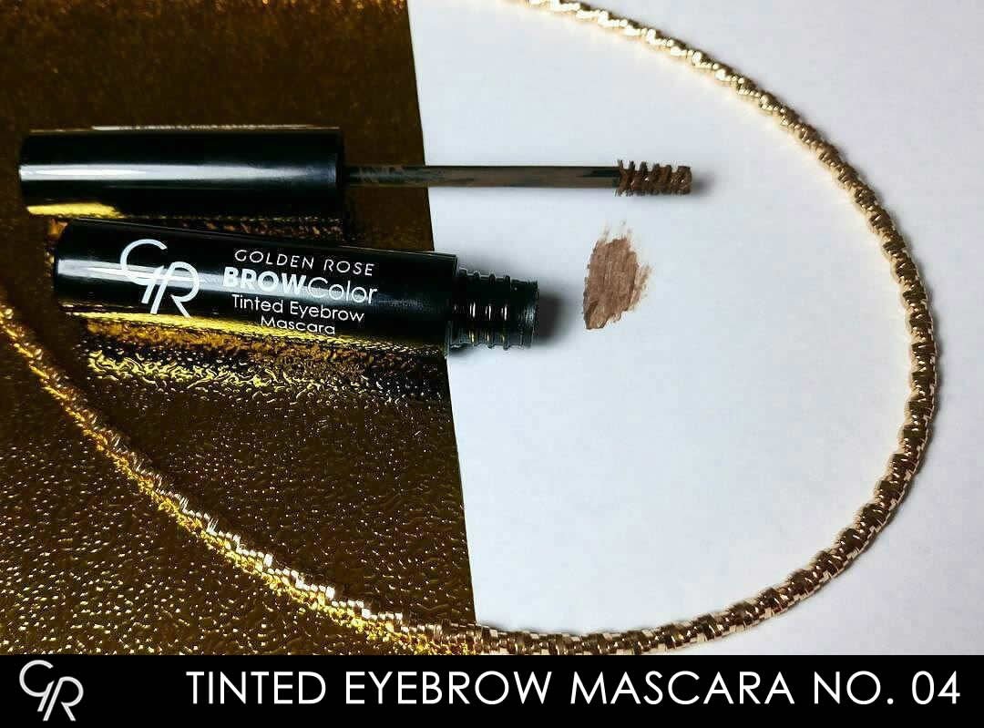 Golden Rose Brow Color Tinted Eyebrow Mascara No: 04 Medium Brown - Fiber İçerikli Kaş Maskarası