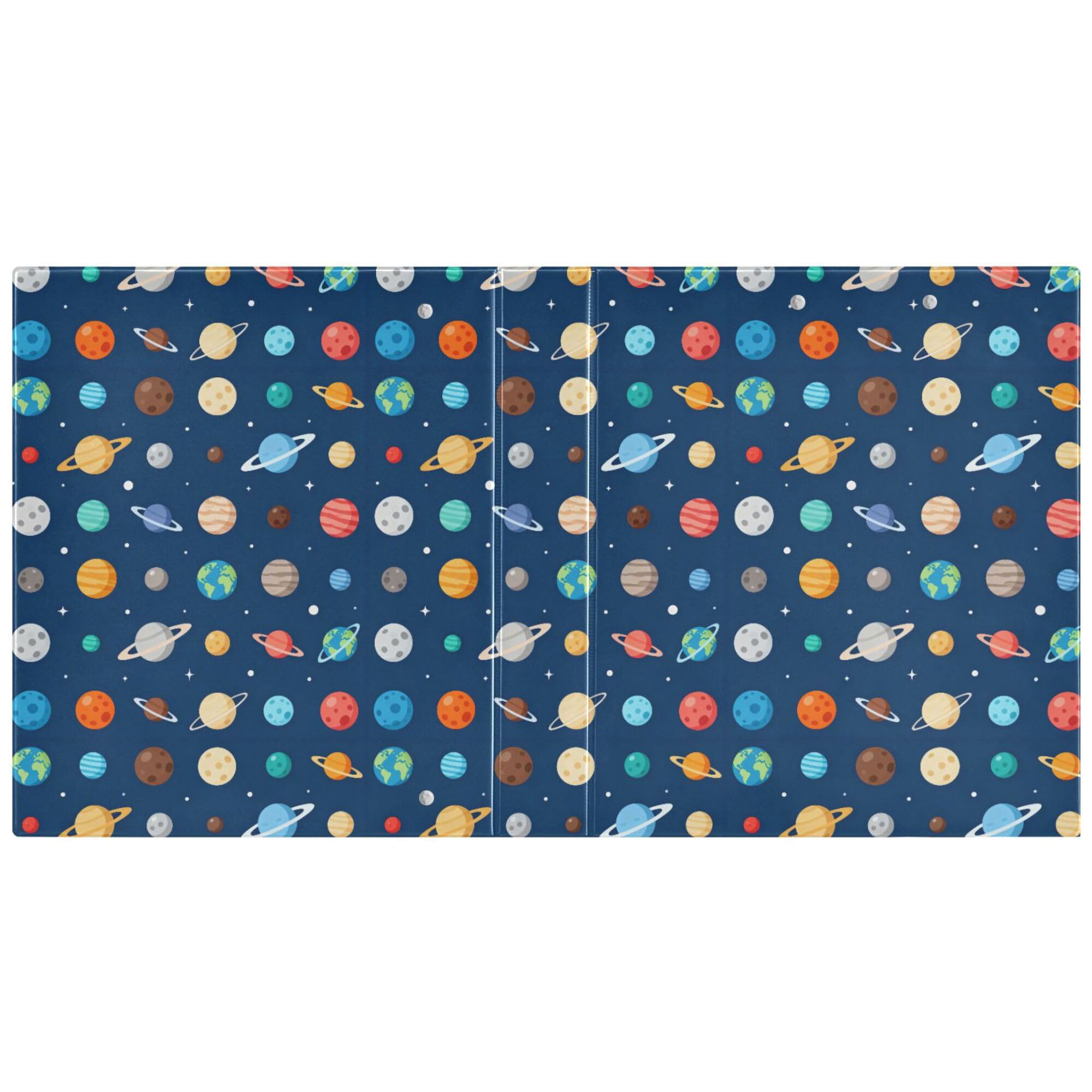 Raccoglitore a 3 anelli da 2,5 cm e mezzo con tasche interne, confezione da 1/2 raccoglitori per studenti universitari con copertina rigida
