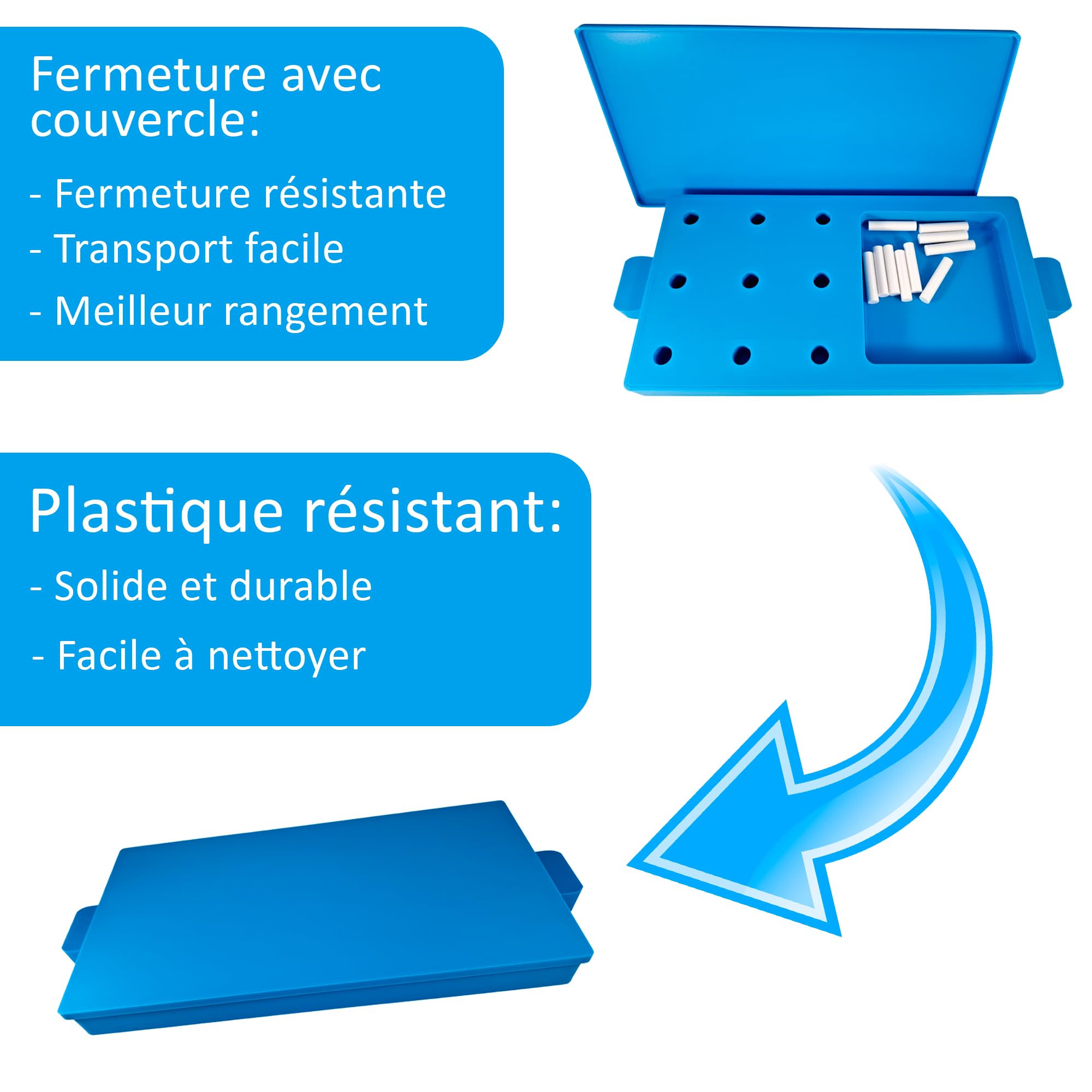 Planche à 9 broches en plastique durable pour ergothérapie, kit de test de 9 trous (9HPT) pour améliorer la dextérité des doigts, test de compétence