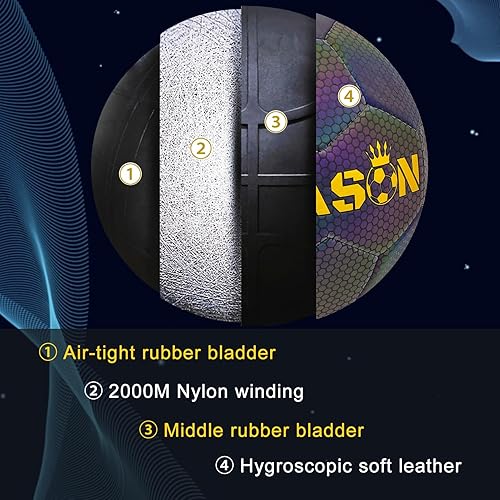 Miniatura 4 de Balón de fútbol personalizado tamaño 345, regalo de pelota de fútbol personalizada con nombre o texto para entrenador, hijo, hija, papá, mamá o