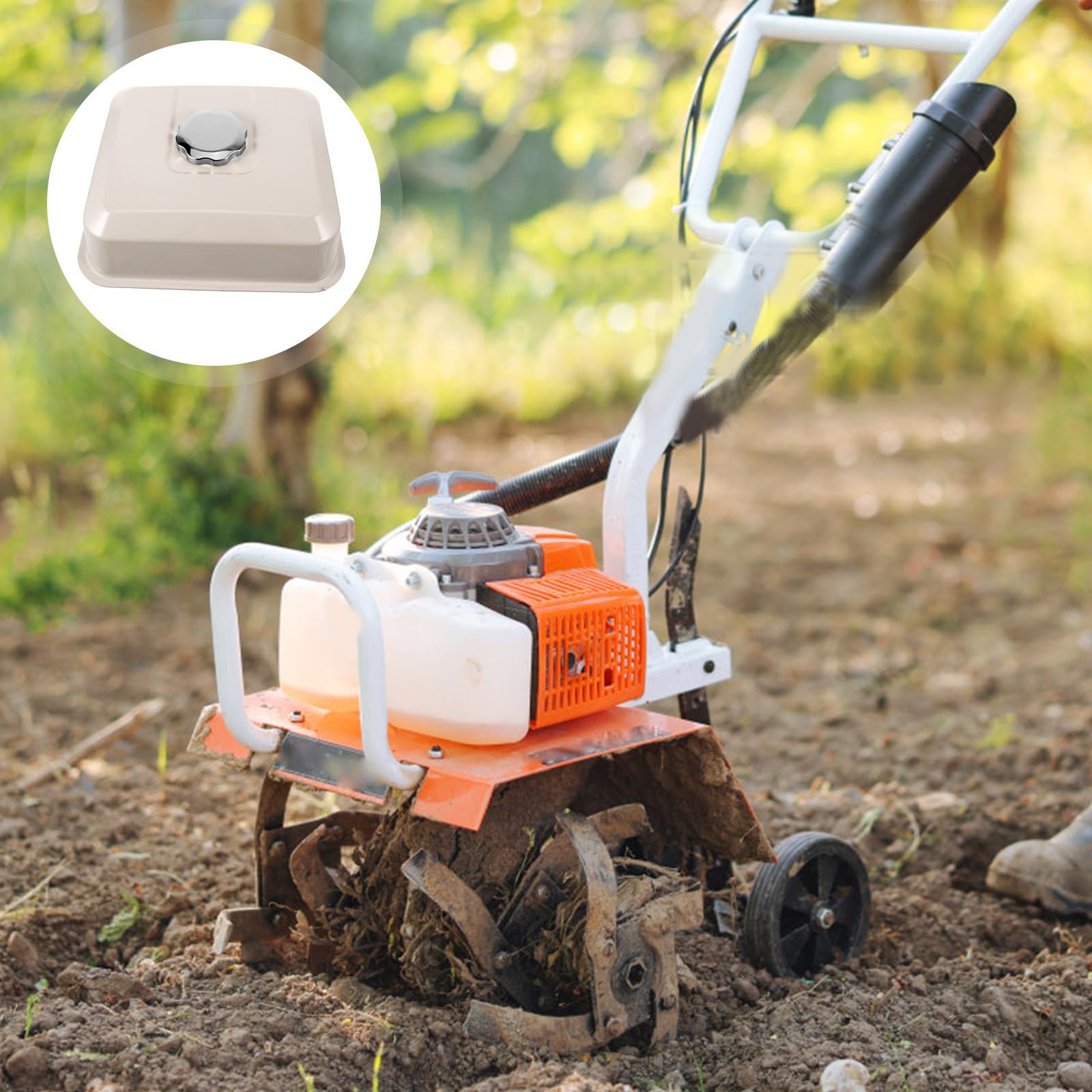 INOOMP Serbatoio Carburante in Ferro per Rasaerba Grande capacità, Facile da Installare e Riutilizzabile, per Giardinaggio e Manutenzione