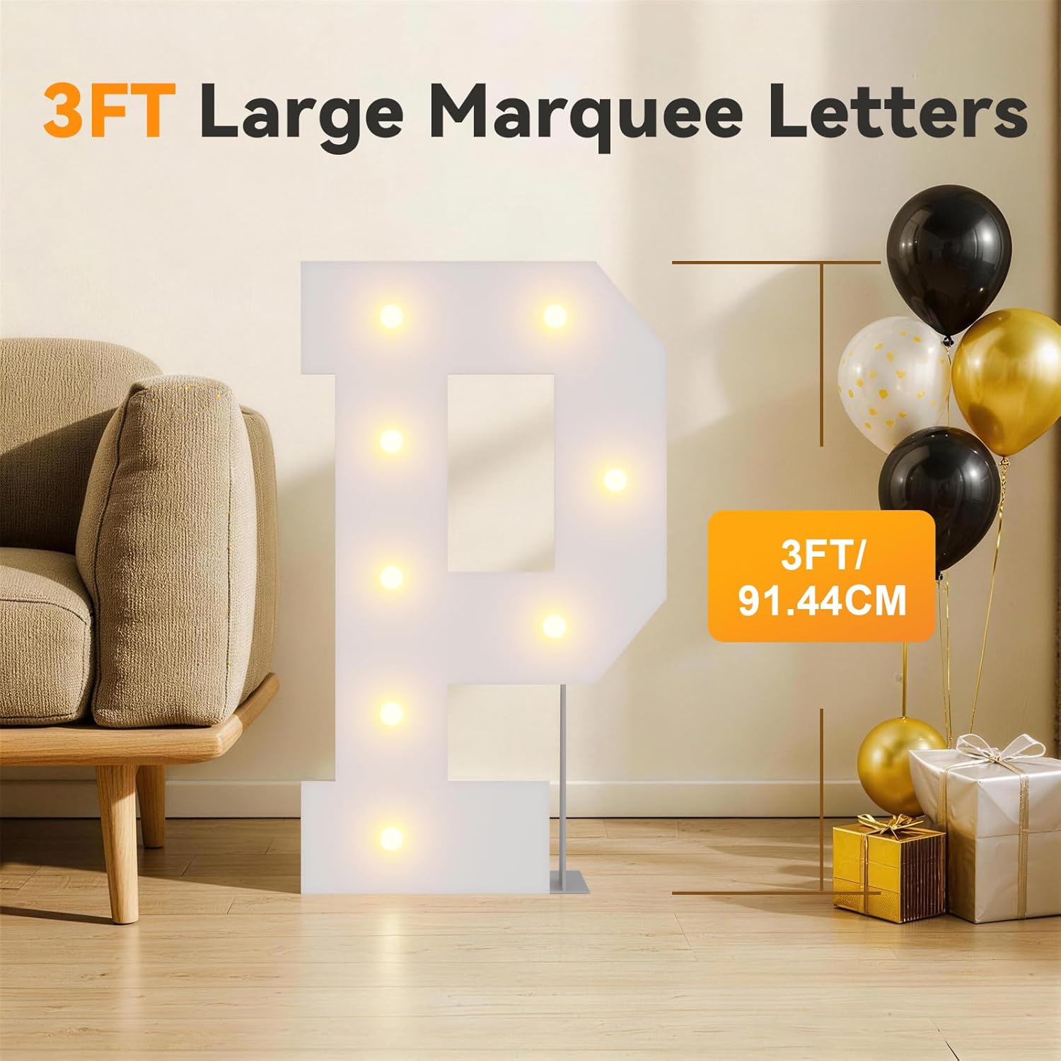 Prom Letter for 2026 Graduation Decorations, Prom Maquee Letters for Graduation Decoration, 3FT Prom Light Up Letters for College High School Grad Prom Party Decor, LED Prom Sign for Graduation Party