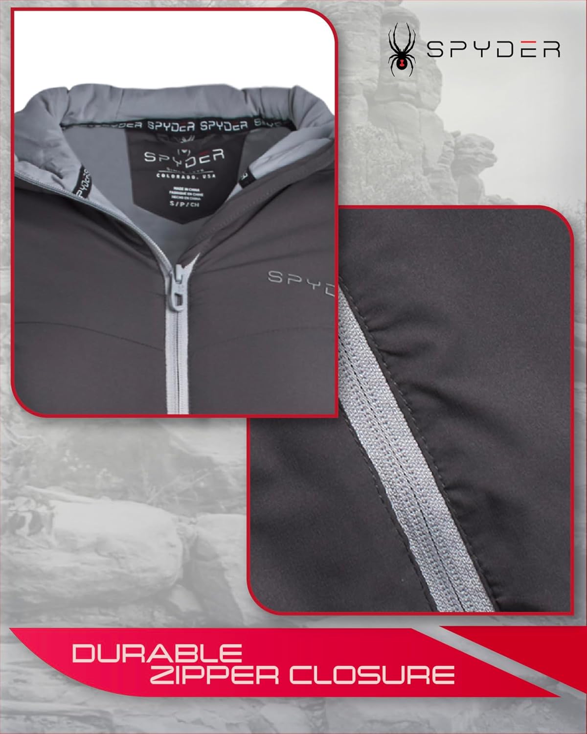 Spyder Womens Windbreaker Jacket - Lightweight Insulated Wind Resistant Waterproof Jackets for Women Zip Up Womens Jacket - Image 4