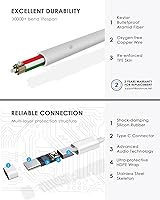 Vista 2 de PALOVUE Auriculares USB tipo C con micrófono y control de volumen compatibles con Google Pixel, Samsung, Oneplus, Huawei, Sony, MacBook, SoundFlow