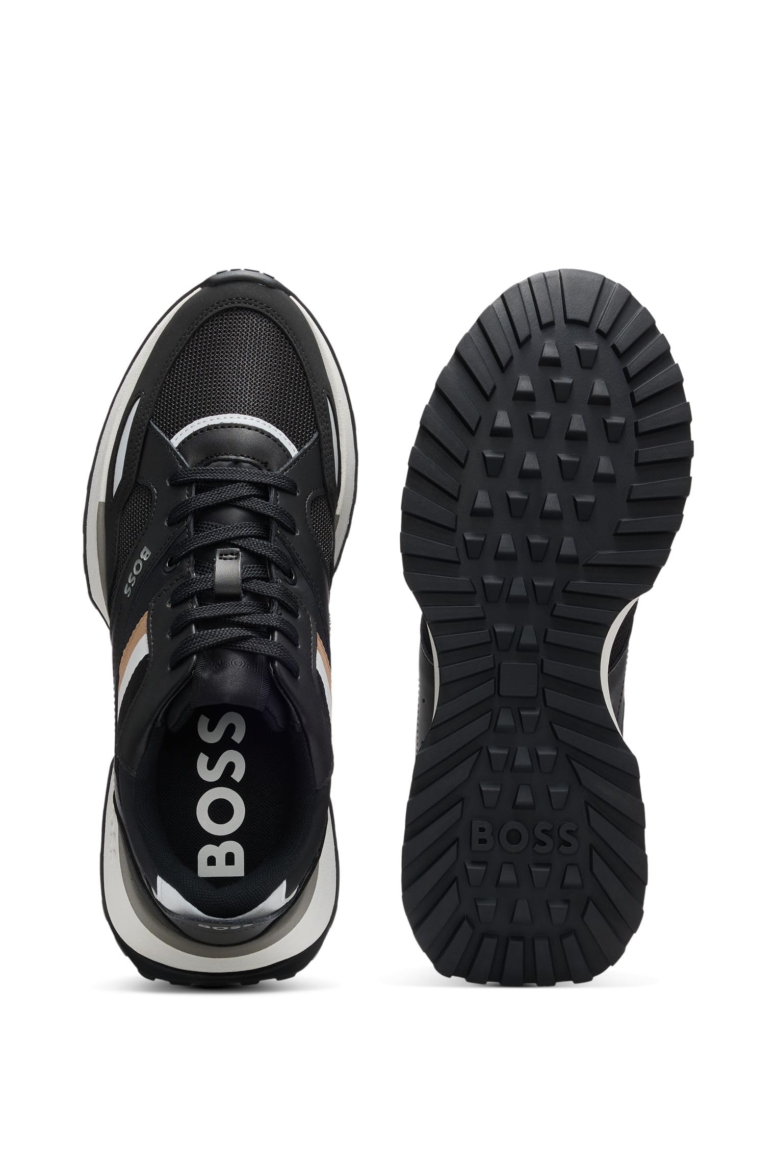 BOSS Herren Jonah Runn Sneakers im Laufschuh-Stil mit Eva-Gummisohle Größe