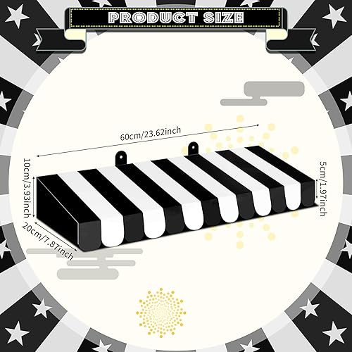 Miniatura 2 de Boao Paquete de 4 toldos de circo para decoración de toldo de cartón con rayas 3D, decoración de pared de carnaval, recuerdos de fiesta de circo