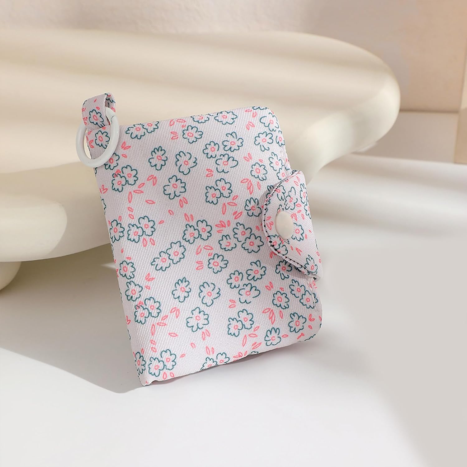 Creative Coin Purse Portable Small Storage Bag Fashionable Florals/Rabbits Printed Cable Organiser Soft Cotton Pouches Organiser