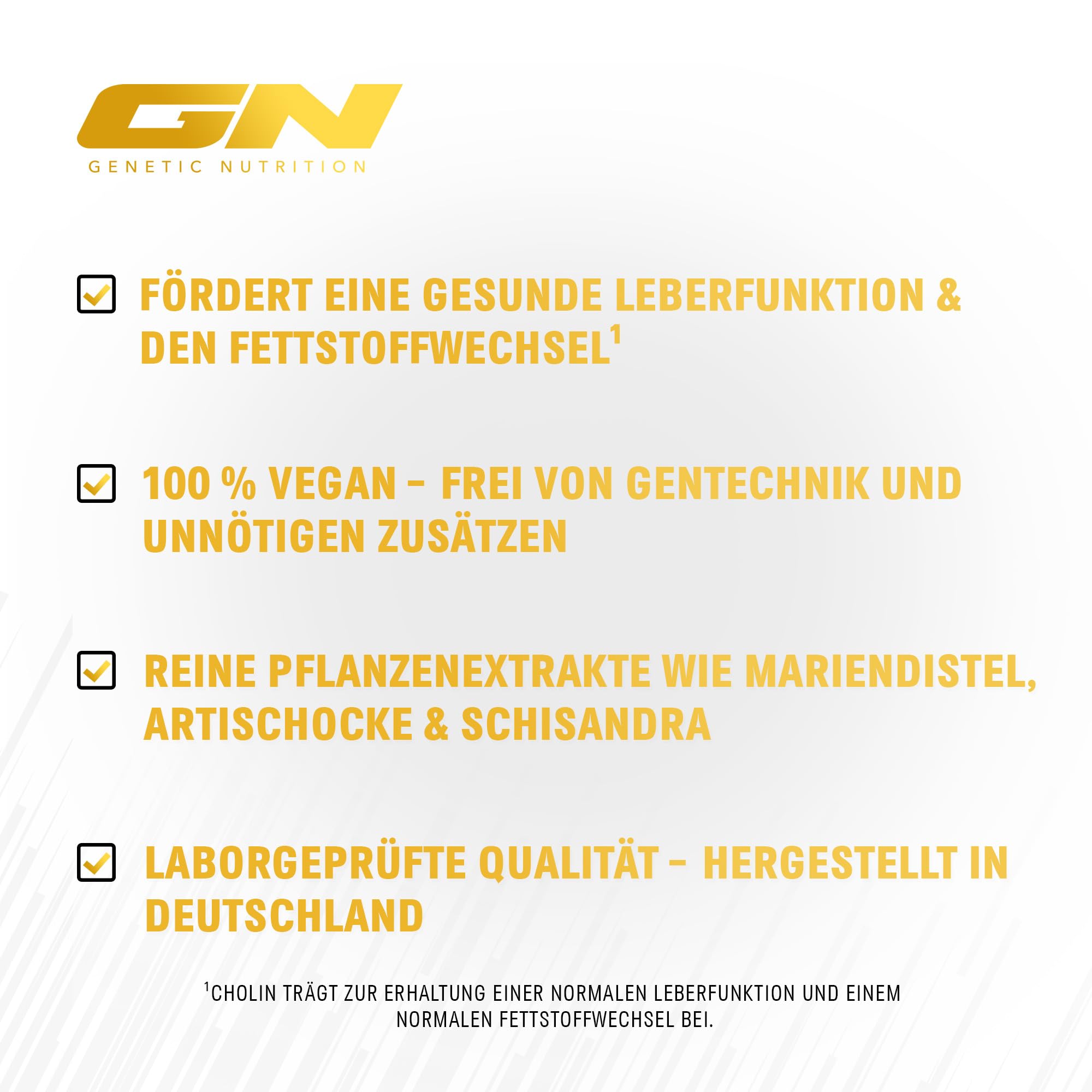 Leber Kur Komplex – Hochdosiert mit 300 mg Mariendistel (80% Silymarin) & 150 mg Kurkuma – Mit Cholin zur Unterstützung der Leberfunktion – Vegan & laborgeprüft – 90 Kapseln- GN Laboratories