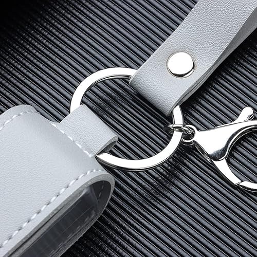 Miniatura 8 de Llavero de botellas de viaje de 1.0 fl oz, llavero vacío portátil, botella a prueba de fugas, llavero de piel sintética