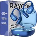 Raycon Essential Open Earbuds – True Wireless Open Ear Bluetooth 6.0 Headphones, Ultra-Lightweight, Comfort Hook Design, IPX5 Water Resistant, 36 Hours of Battery Life (Black)