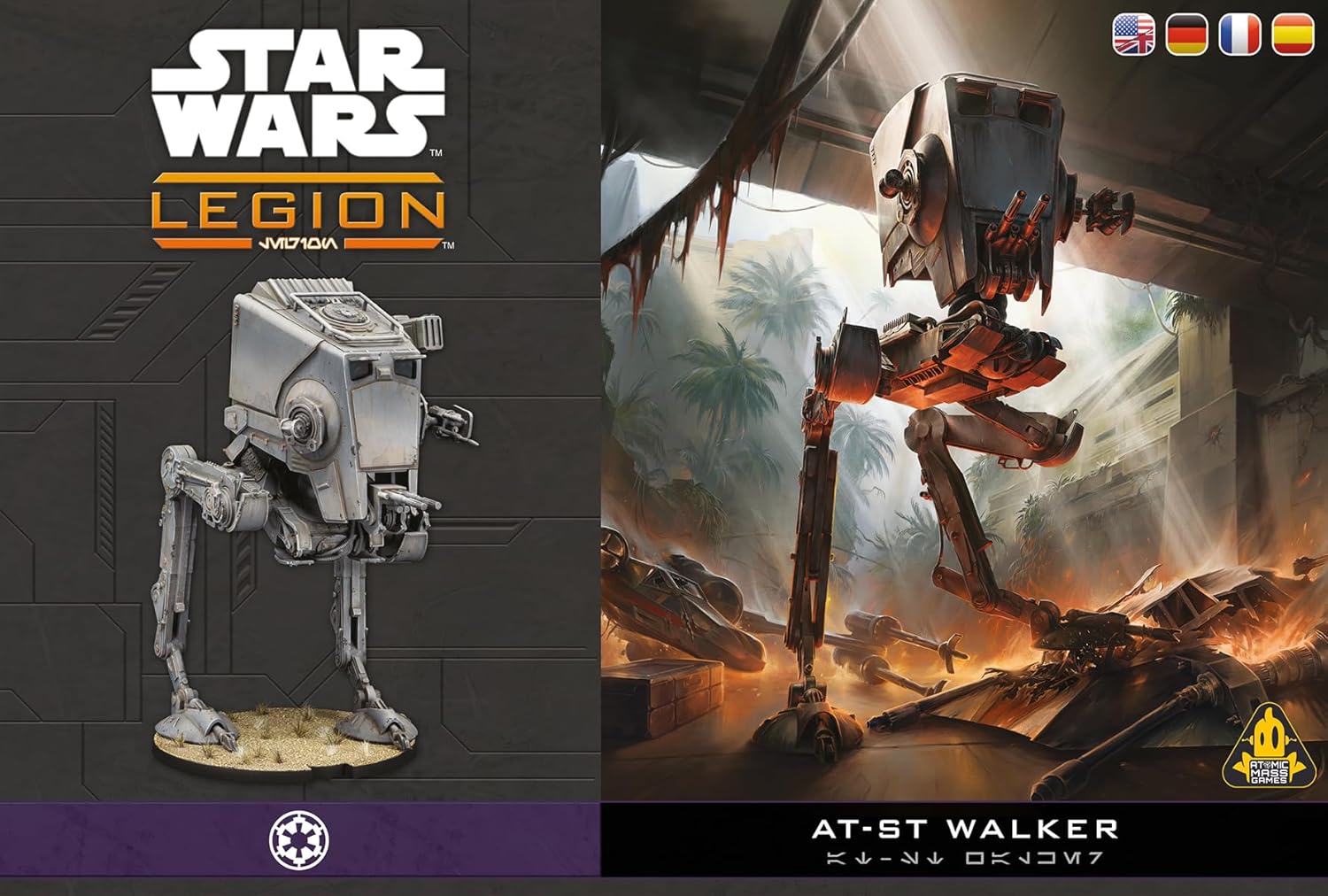 Asmodee Star Wars: Legion at-ST Walker - Tempest Force & Endor-Themed Imperial Expansion, Tabletop Miniatures Game, Strategy Game for Kids and Adults, Ages 14+, 2 Players, 3 Hour Playtime