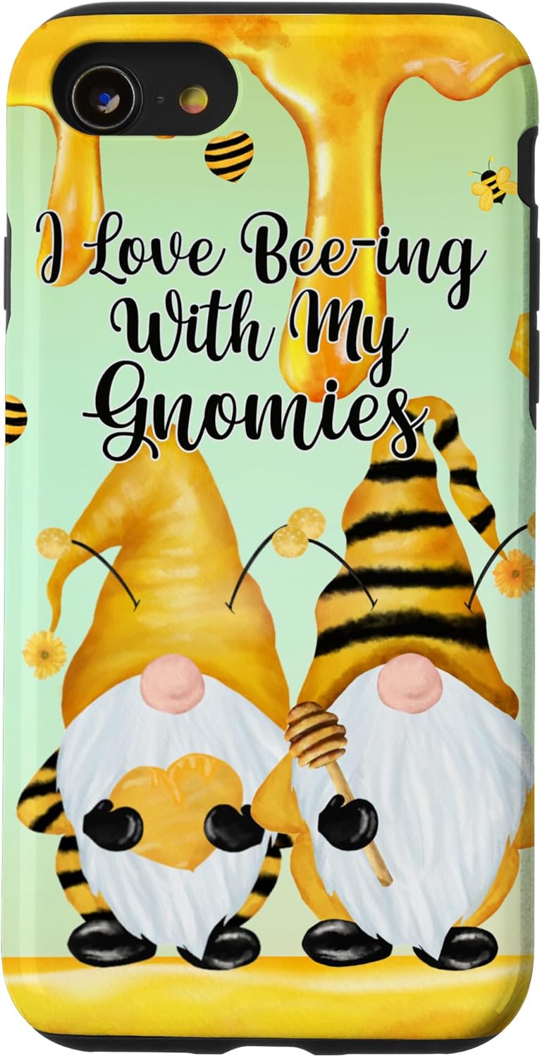 Funny Gnomes Love Beekeeping Motif For Beekeeper Bee Gnome Case for iPhone SE (2020) / 7 / 8
