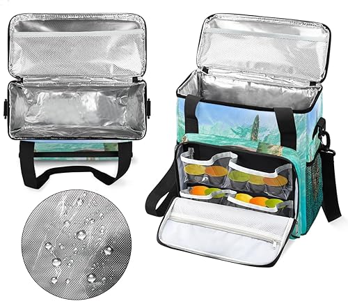 Miniatura 3 de Bolsa de transporte para cafetera con diseño divertido de tortugas para Keurig K-Mini o K-Mini Plus K-Cup Pods almacenamiento portátil cafetera