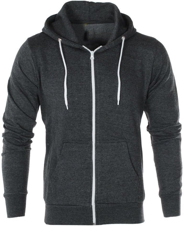 Parsa FashionsMens Classic Plain Zip Hoodie Zipper Adult Top