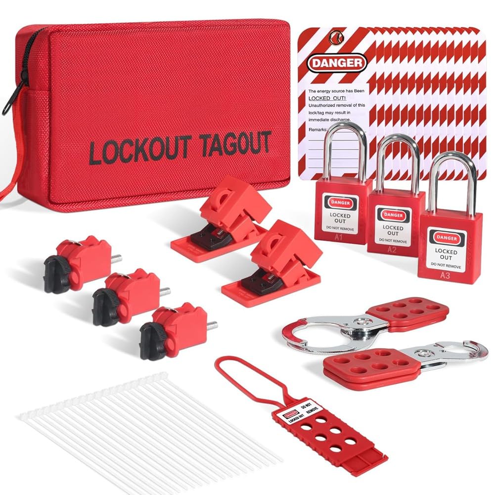 Kit d'étiquette de verrouillage électrique pour éviter les accidents lors de la maintenance