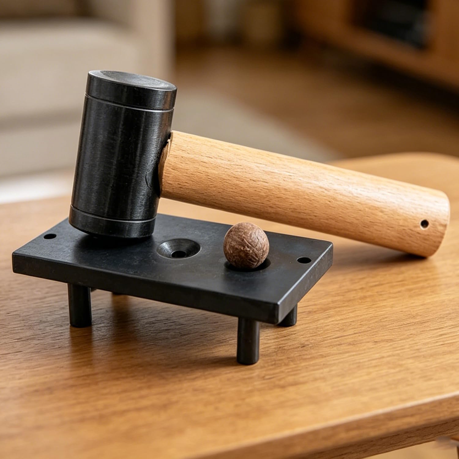 HiJiuAn Nut Breaking Machine, Manual Nutcracker, For Diameter 12/16/19mm, For Walnuts, Macadamia Nut Cracker, for Pecans Almonds Hazelnuts Brazil Nuts Macadamia Chestnut Black Walnut