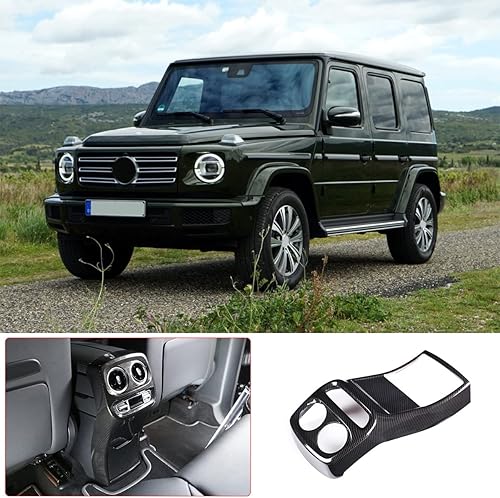 Miniatura 2 de Cubierta de salida de aire acondicionado trasera para Mercedes Benz Clase G 2019 2020, material ABS, adhesivo para ventilación de aire trasero
