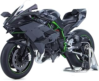 EVURU Die casting motorcycle For Kawasaki for Ninja H2R 1:9 Scale Alloy Diecasts Toy Boy Sport Motorcycle Racing Model Room Decor Gift for Man