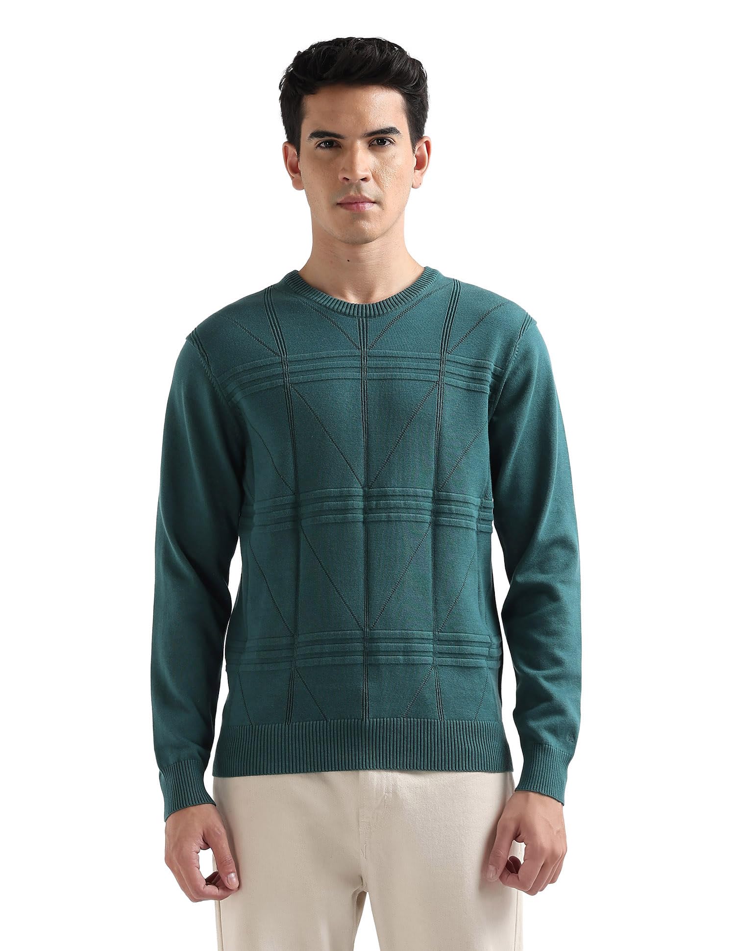 arrow Men's Textured Regular fit Sweater-picture-15