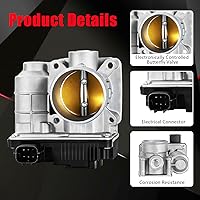 Vista 2 de S20052 Conjunto electrónico del cuerpo del acelerador con sensor de posición TPS compatible con Sentra 1.8L L4 2003-2006