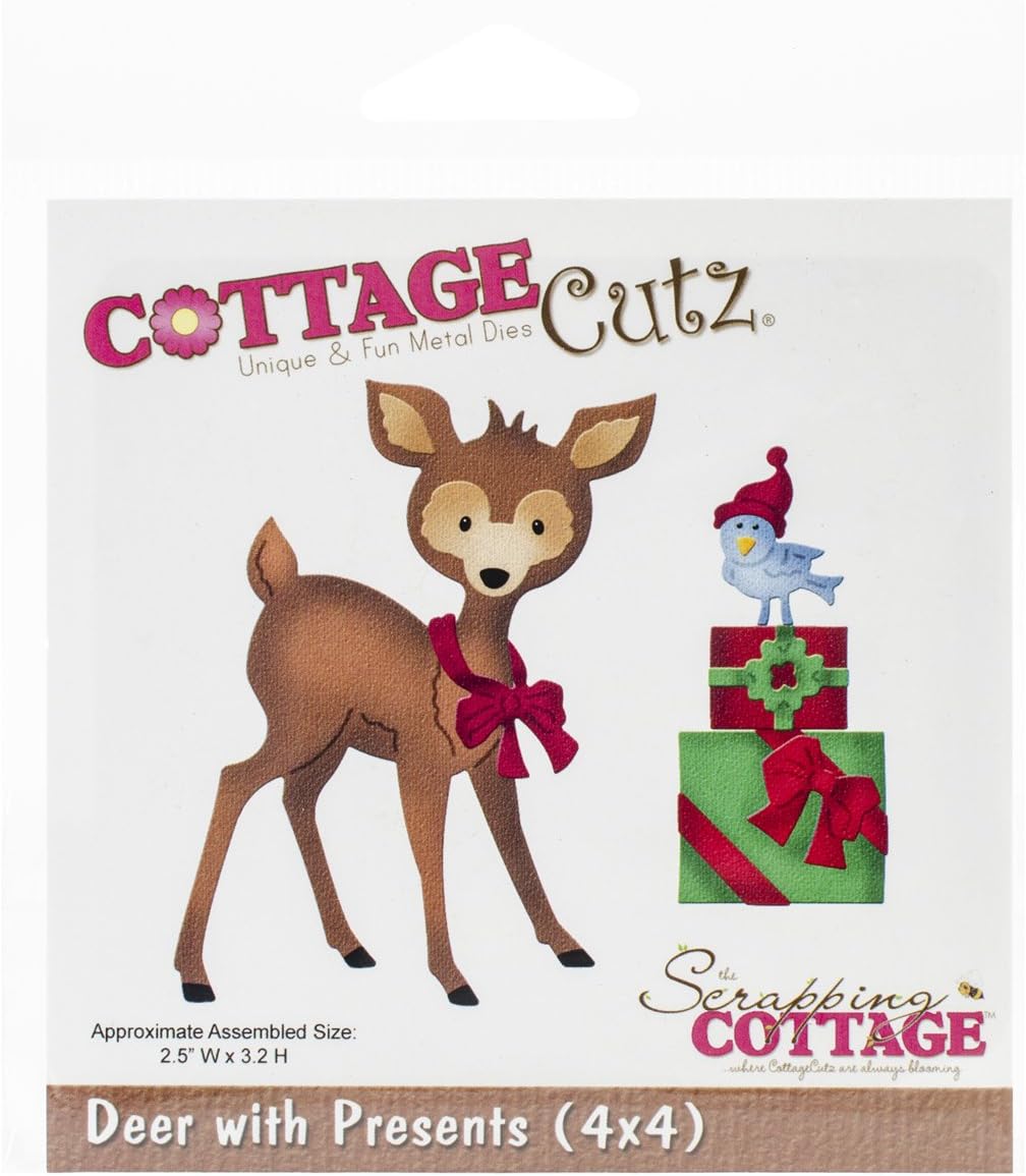 CottageCutz Deer with Presents Die