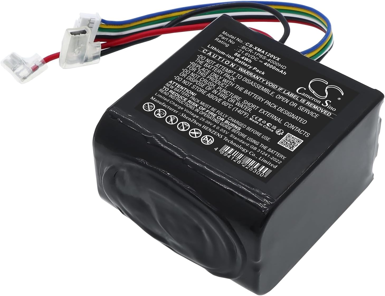 Battery for RoborockA10 Ultra B, A10 Ultra E PN: BCR-1P6S-4000HD 4000mAh