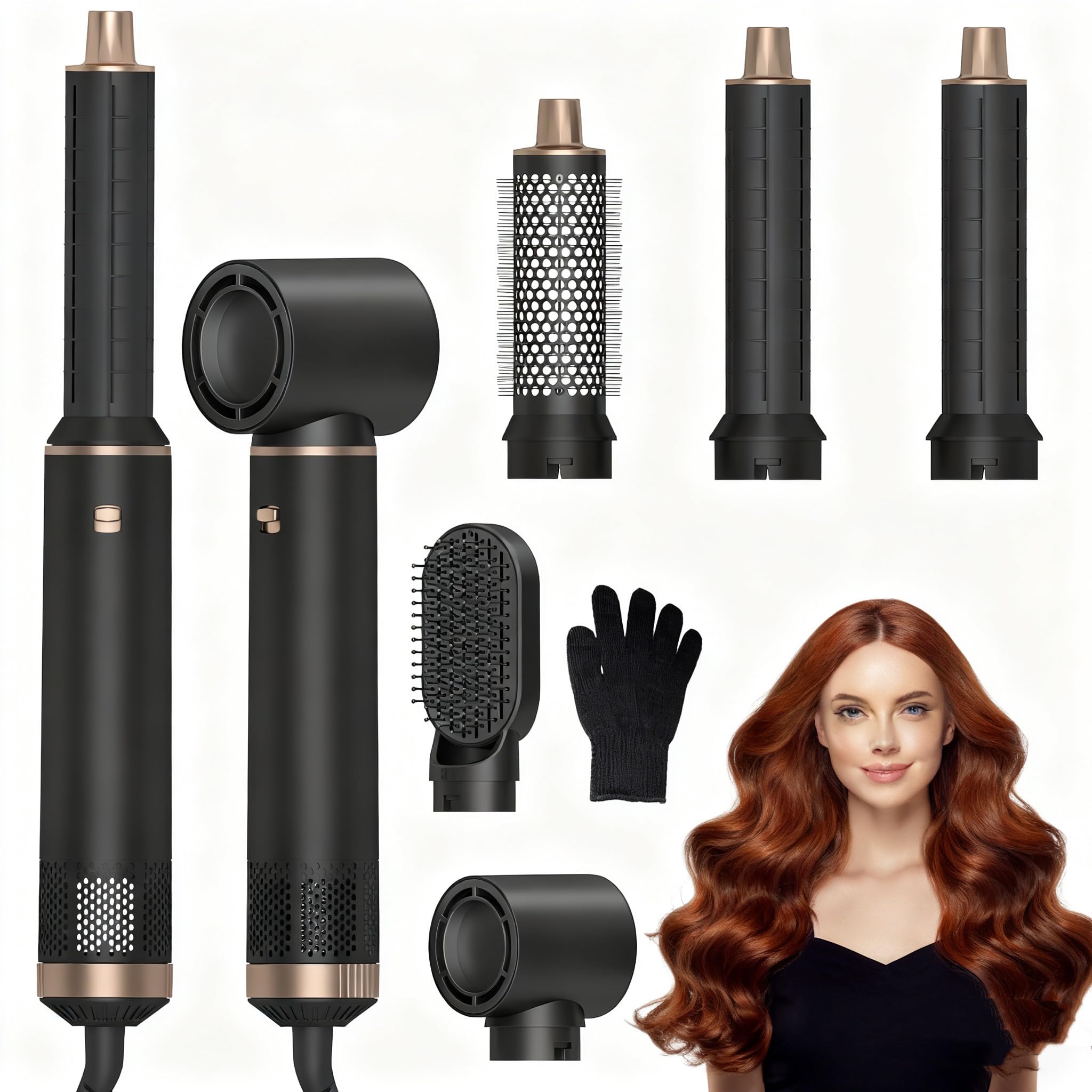 Blow Dryer Brush 5 in 1: Ionic Hot Air Styler Hair Dryer Brush
