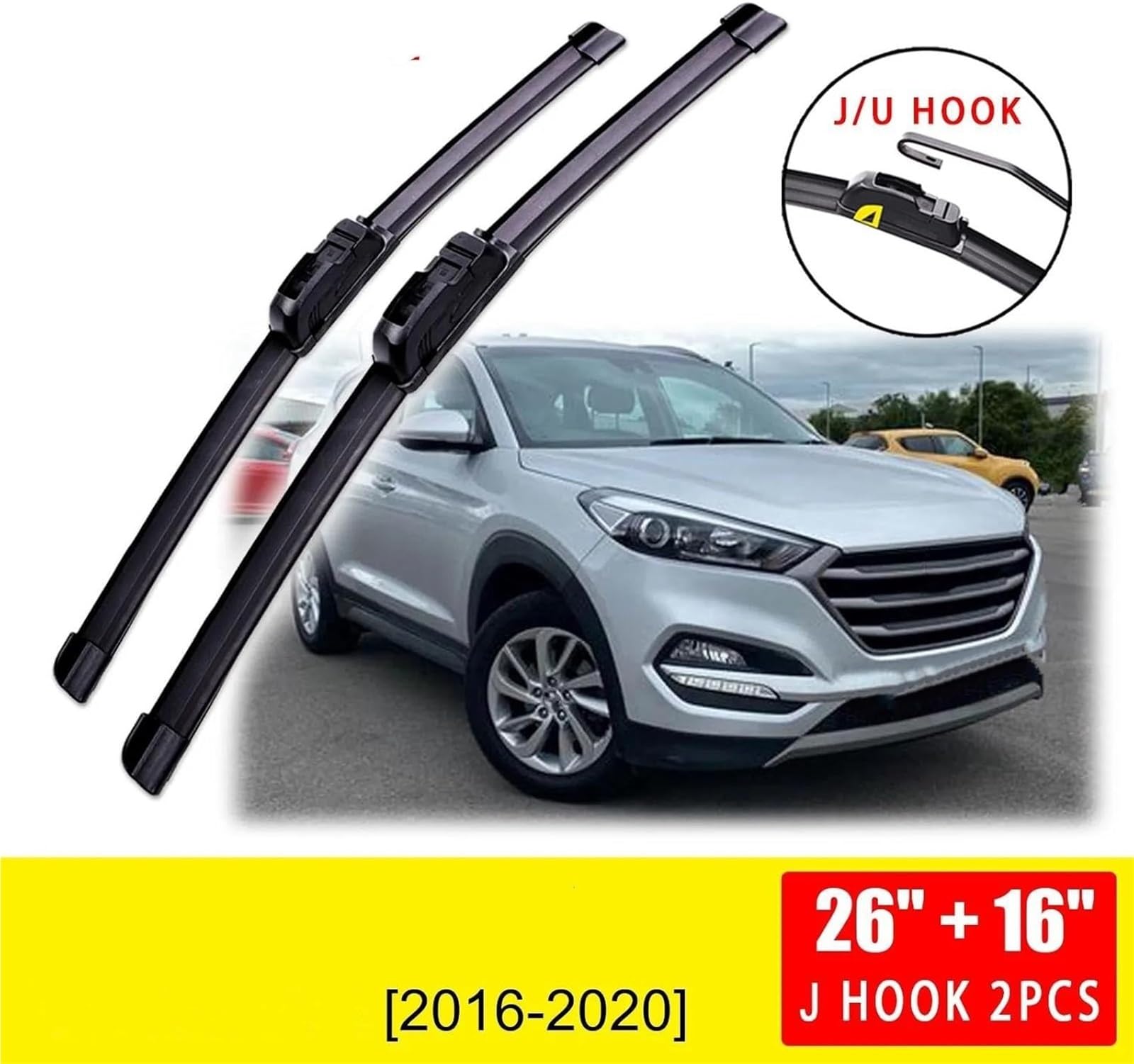 limpiaparabrisas Escobillas limpiaparabrisas para Hyundai para Tucson accesorios para parabrisas delantero gancho
