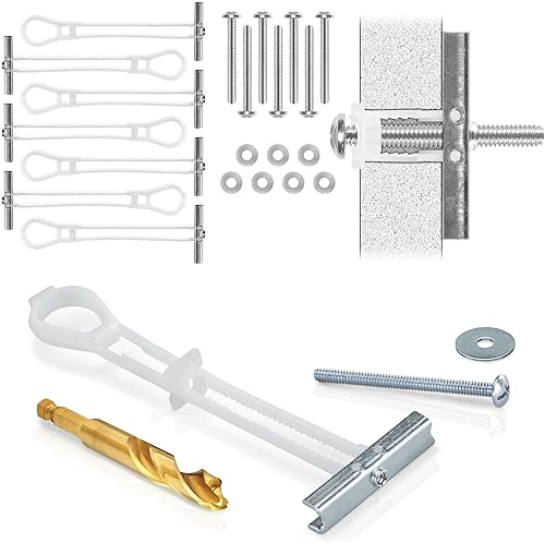 Miniatura 10 de CondoMounts MSK9010 - Kit de montaje de TV de acero  Pernos de metal para montaje de TV  Soporta 200 libras en perno de acero  Incluye 4 anclajes de