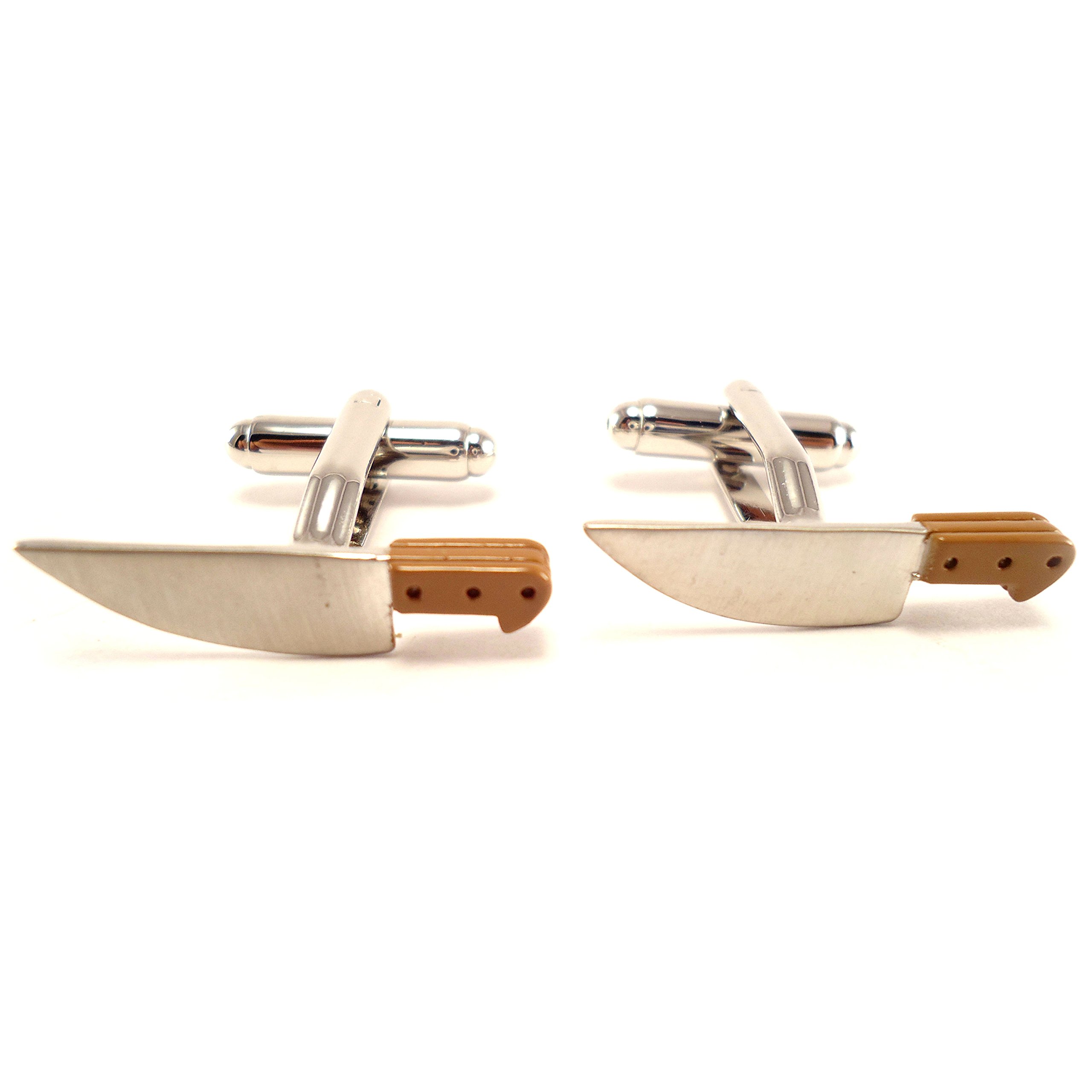 Peluche Chef s Knife Silver Cufflinks for Men (B01BOM6DKS) Amazon Price History, Amazon Price Tracker
