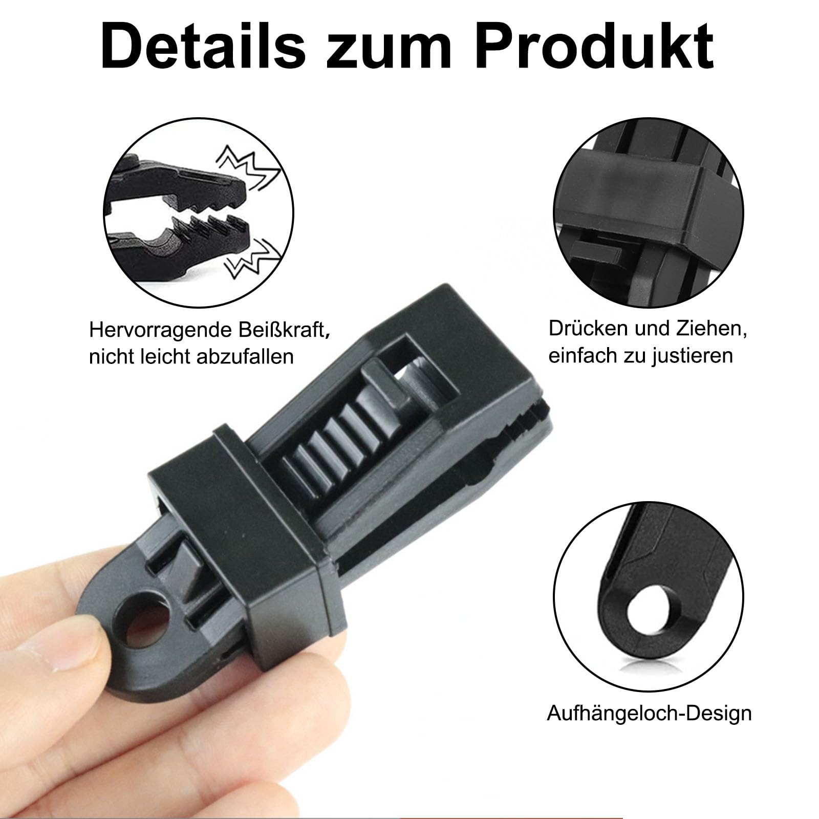 All-around24 Lot De 6 Tendeurs De Bâche - Œillets De Fixation Pour Tente, Bateaux, Bâches, Voiles D'ombrage Et Bannières Publicitaires