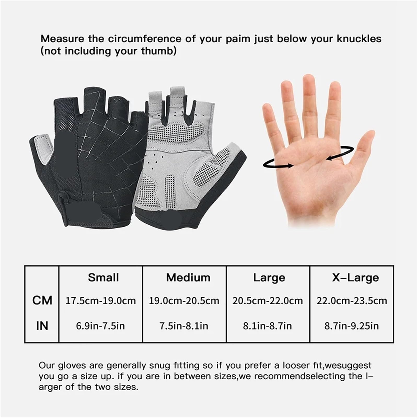 Guanti da allenamento for uomini e donne for sollevamento pesi palestra leggeri for Ciclismo Pull Up per Outdoor