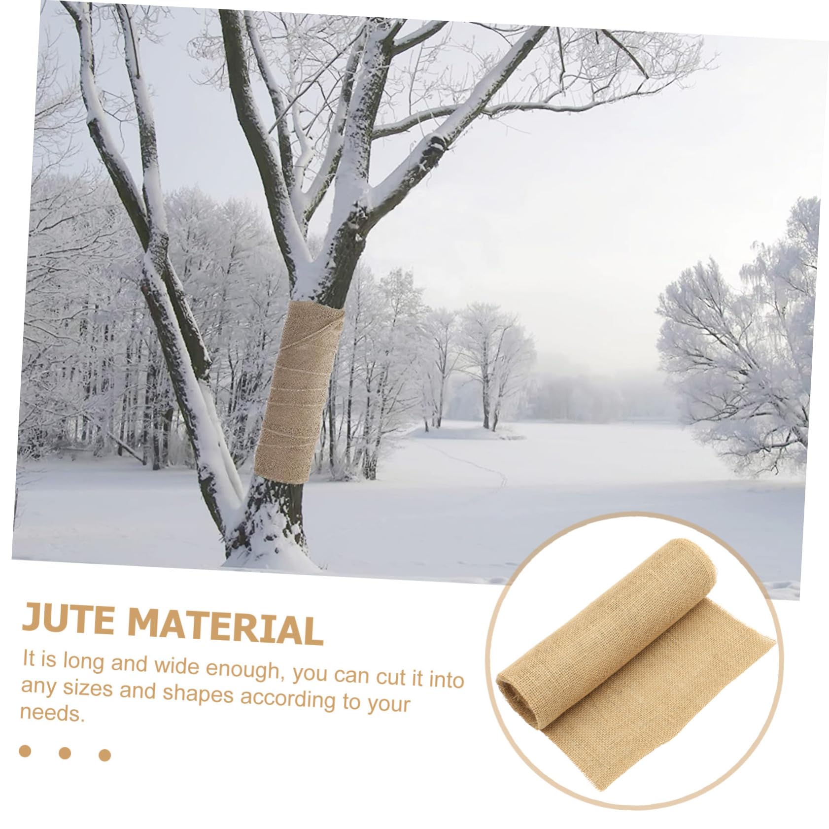 Garneck 1Rotolo Avvolgimento per Protezione e Isolamento Naturale Juta per Piante