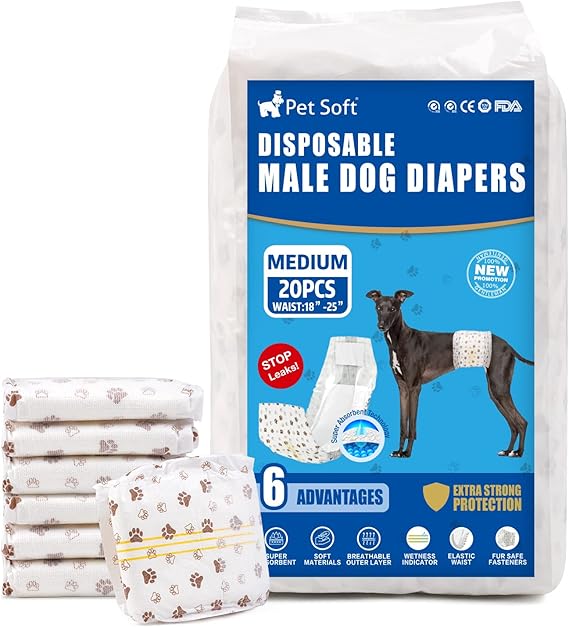 Pet Soft Dog Diapers Male Disposable Male Dog Wraps
