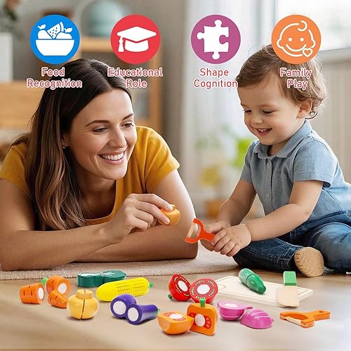 Miniatura 5 de Juegos de comida de madera para niños