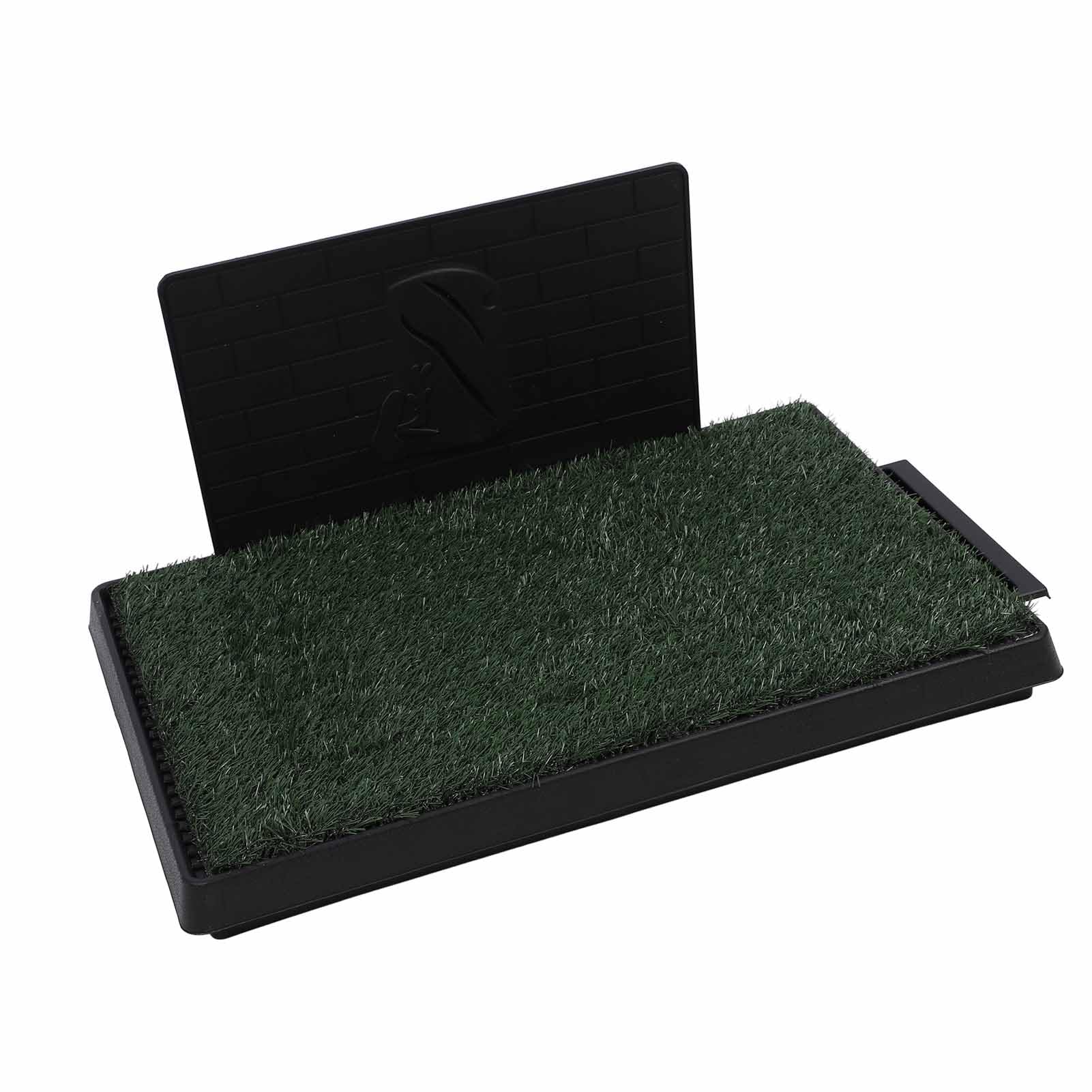 Bandeja para orinal de hierba para perros, gran capacidad, reutilizable, resistente a olores, adiestramiento de cachorros, almohadilla para orinar de césped Artificial para (Tamaño grande con