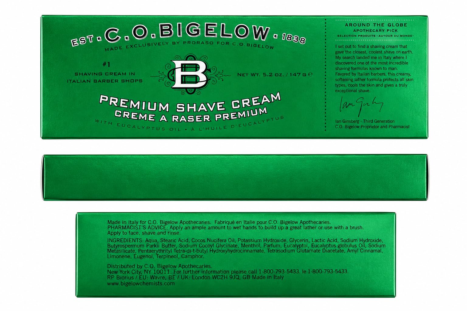 C.O. Bigelow Shaving Cream - Smooth Shave -8