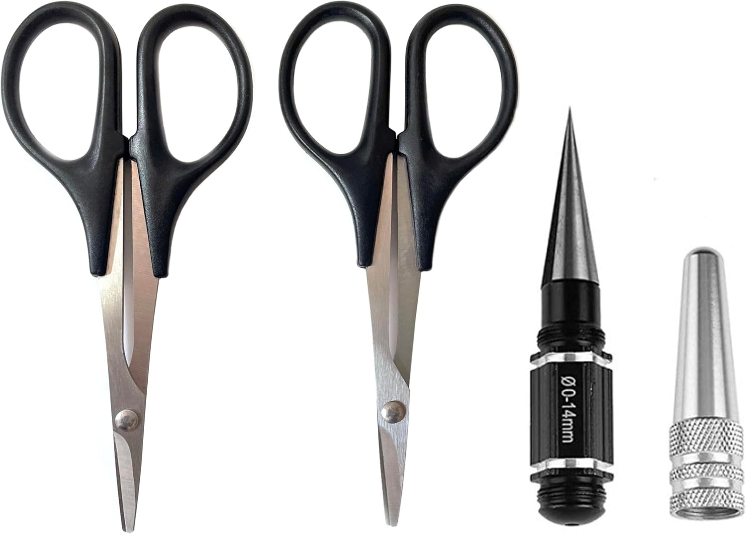 0-14mm RC Body Reamer Hole Pucher Curved&Straight Scissors RC Tools for RC Car Truck Bodyshell Hobby Repair
