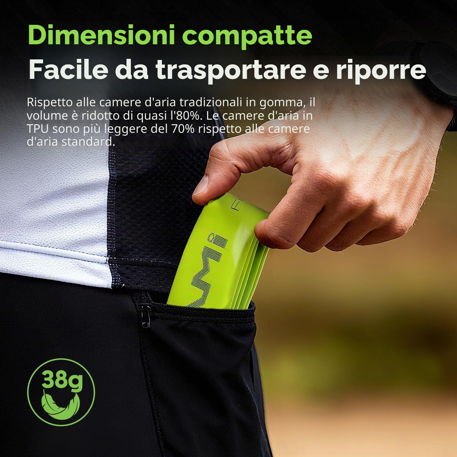Set di 4 CYCLAMI Camera d'Aria TPU Ultraleggera 700×18–32C/ MTB29''1.9-2.5 Camera d'aria Bicicletta Metallo Rimovibile Valvola Presta 45/60/80mm per Bici da Corsa e Mountain Bike