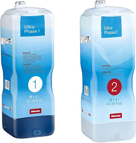 Miele UltraPhase 1 y 2, detergente de 2 componentes para fragancias blancas/colores Aqua (2, UltraPhase 1 y 2)