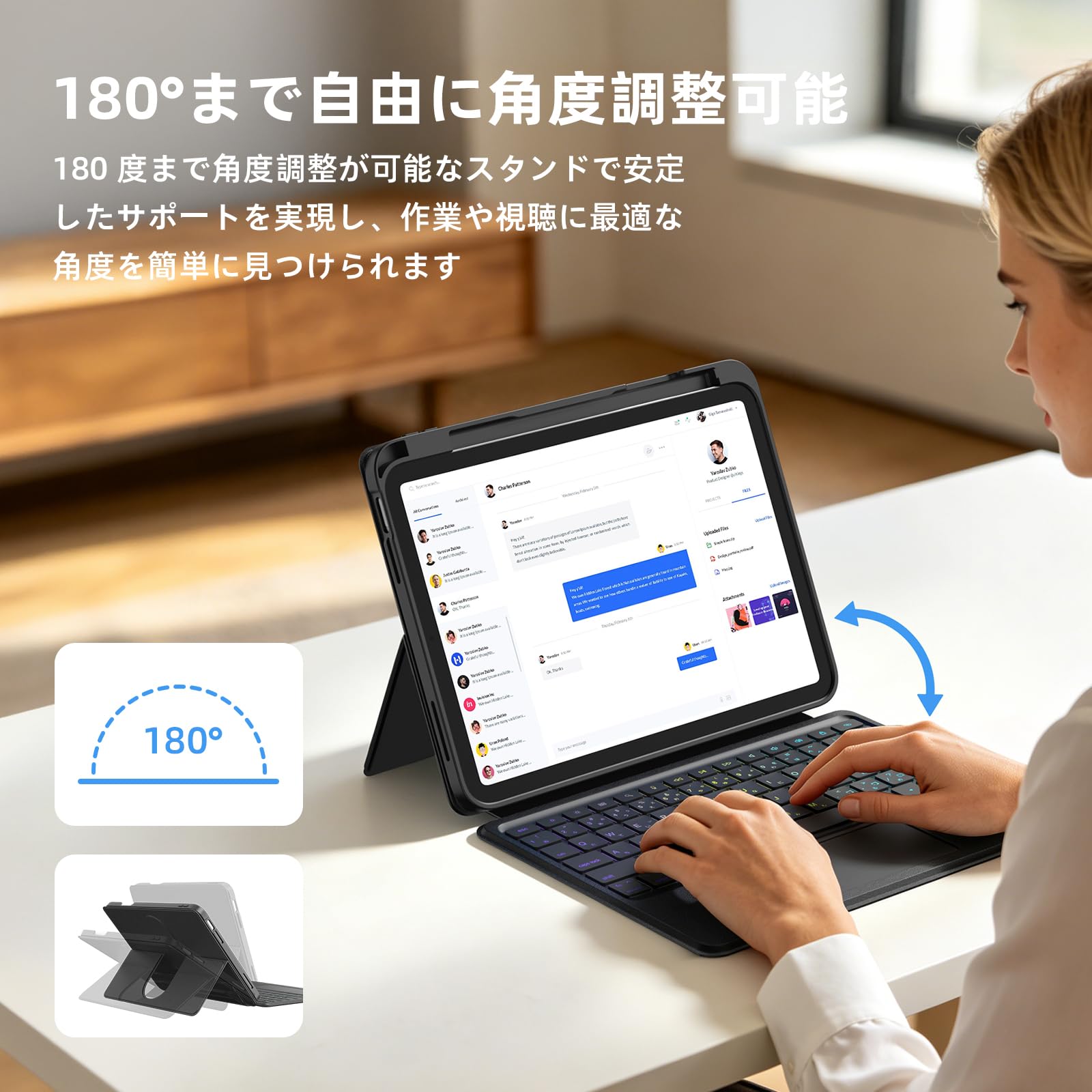 Amazon.co.jp: Bettdow iPad用air キーボード付きケース iPad Air 11