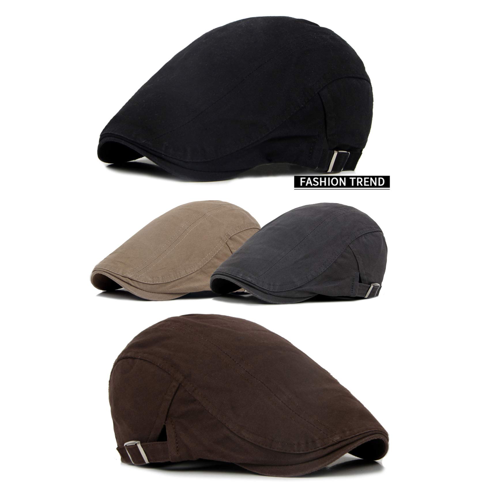 Męska Casual Flat Cap Kapelusz Newsboy Berets - Vintage Wiosna Jesień Sun Protect Kapelusze Myśliwskie Czapki Outdoorowe