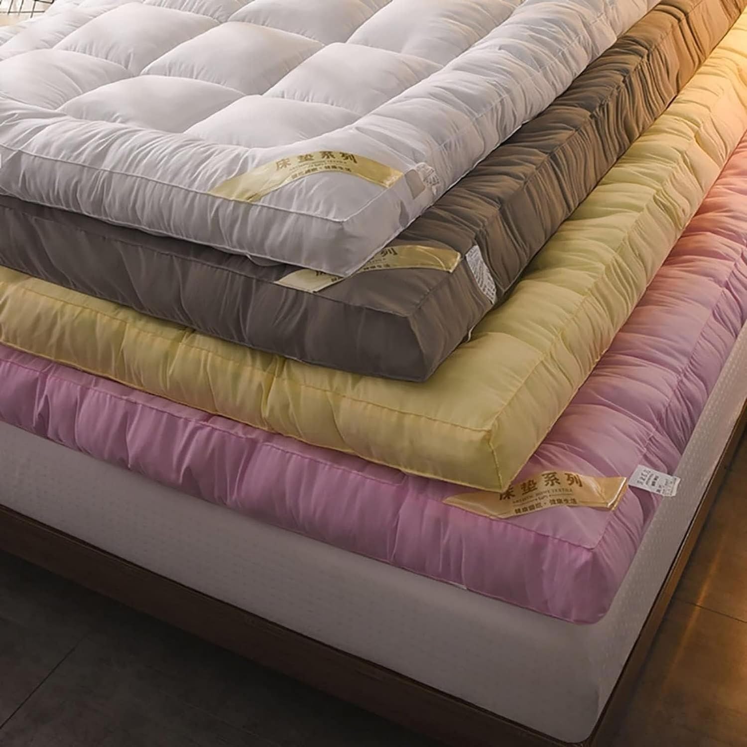 Verdickte Boden-Futon-Matratze, Japanische Tatami-Matratze, Faltbares Schlafkissen, Studentenwohnheim-Matratze, Tragbare Camping-Matratze, Einzel-Doppelmatratze (Color : B, Size : 180x200cm)