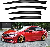 Vista 104 de Visores para ventanas y protectores contra la lluvia para Ford Fusion 2013, 2014, 2015, 2016, 2017, 2018, 2019, 2020, Deflectores de viento