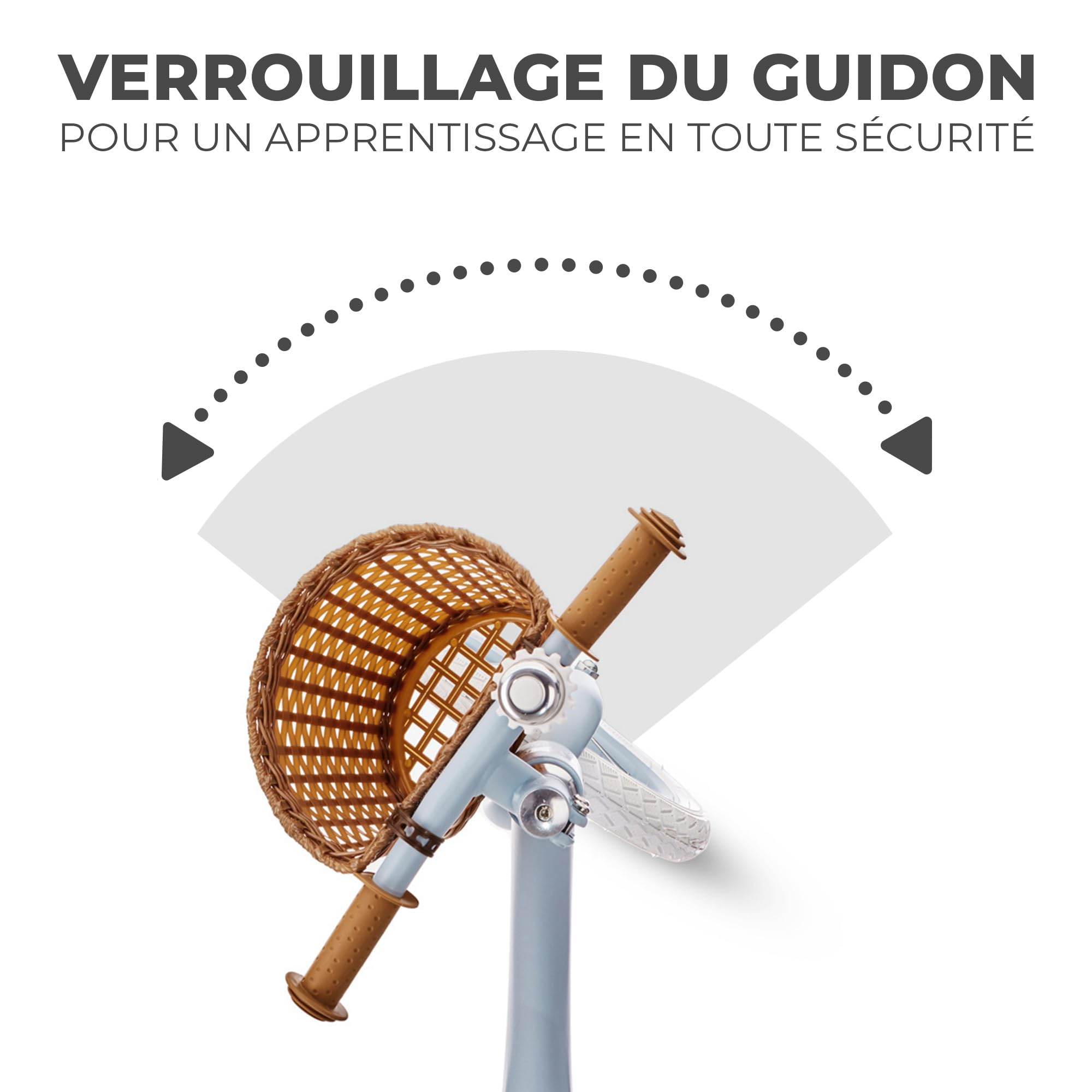 Kinderkraft RAPID Draisienne en Métal, Vélo sans Pédale, Velo Bebe, Siège Réglable, Style Rétro, Pour les enfants de 3 ans à 35 kg, Bleu