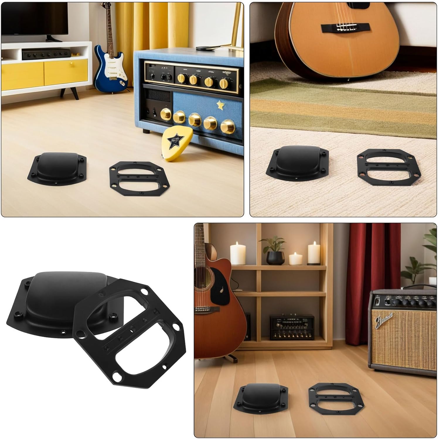 2pcs Recessed Iron Speaker Handles Portable Audio Side Handles for Stage Loudspeaker Cabinet Speaker Mounts Replacement Grips for Easy Transport